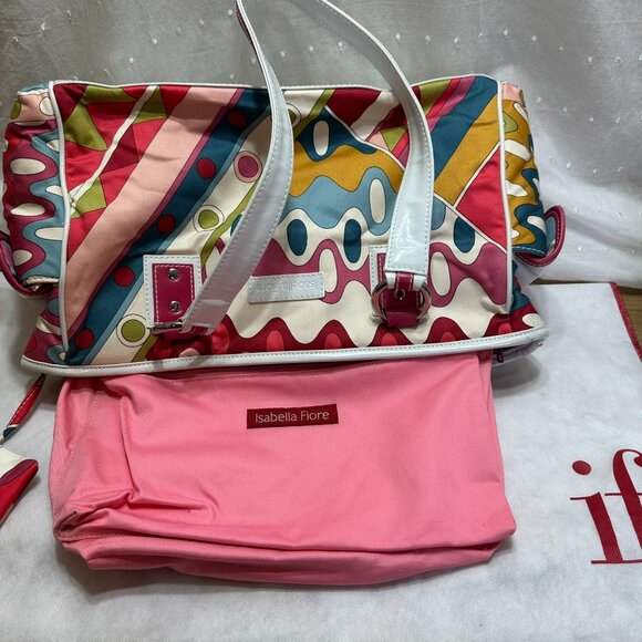 Isabella Fiori Geo Printed Diaper Bag - Picture 5 of 6